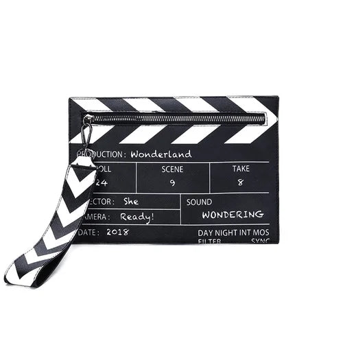Funny Movie Prop Design Shoulder Bag | Creative Letter Print Clutch Bag