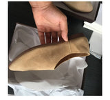 Women’s Genuine Leather Ballet Flats – Elegant Pointed Toe Loafers