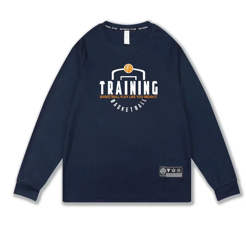 Men’s Full-Sleeve Training Jersey | Breathable Quick-Dry Basketball Shooting Shirt