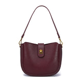 Luxury Natural Cowhide Genuine Leather Shoulder Bag | Soft Designer Handbag