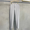 Men’s Slim Fit Casual Pants – Business Suit Trousers with Elastic Waist