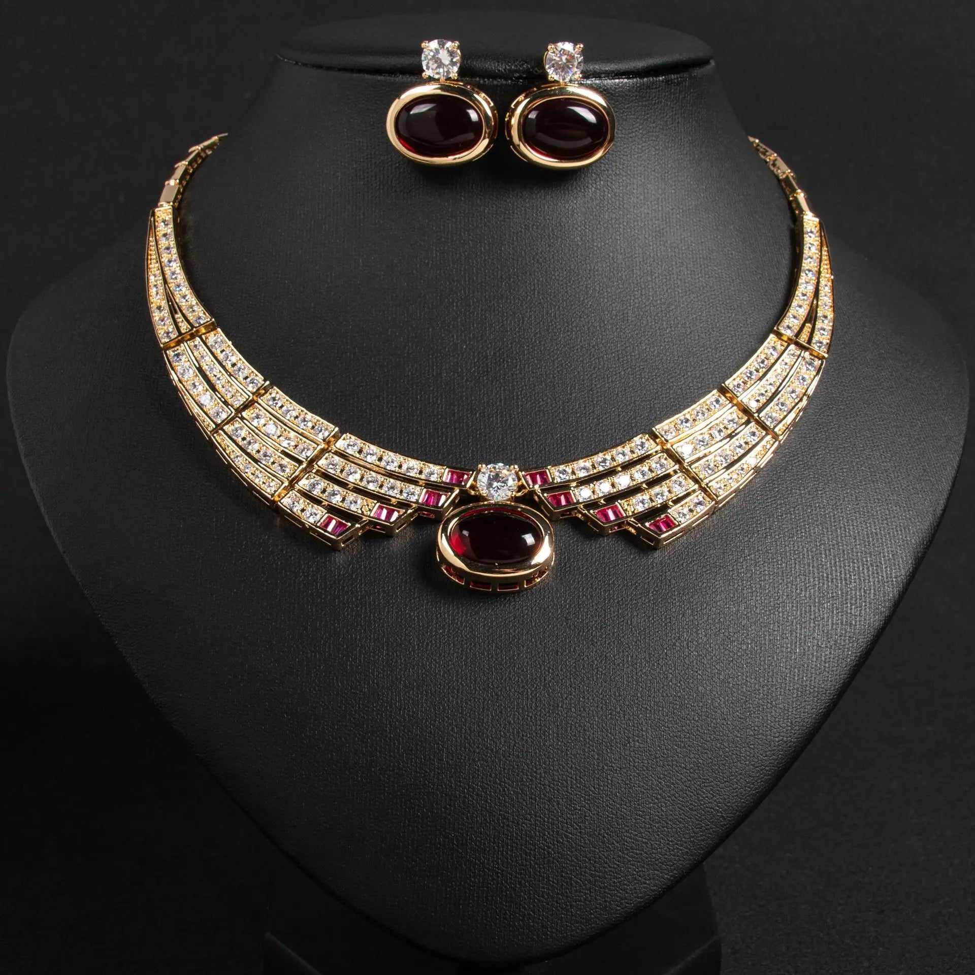 Exquisite 2-Piece Luxury Jewelry Set for Women | Stunning Necklace & Earrings Ensemble