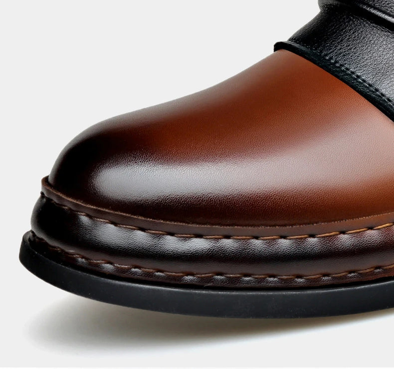 Men's Retro Ankle Boots – Fashion Casual Motorcycle Boots with Side Zipper