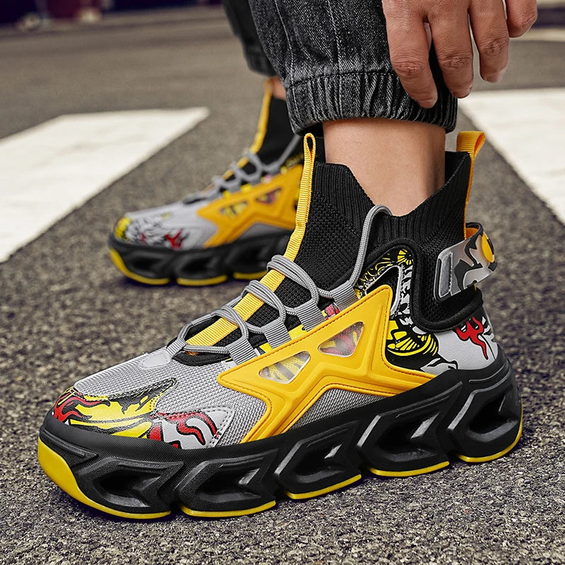 The Vanguard-X Elite | Signature Mens Luxury Trainer | Breathable Race-Spec Sneaker