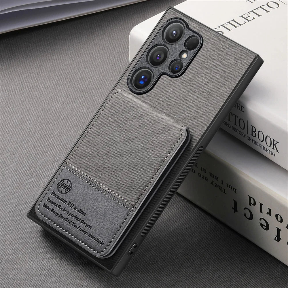 RFID-blockierende Brieftaschen-Hülle für Samsung Galaxy S26 S25 S24 S23 Ultra S22 und A-Serie