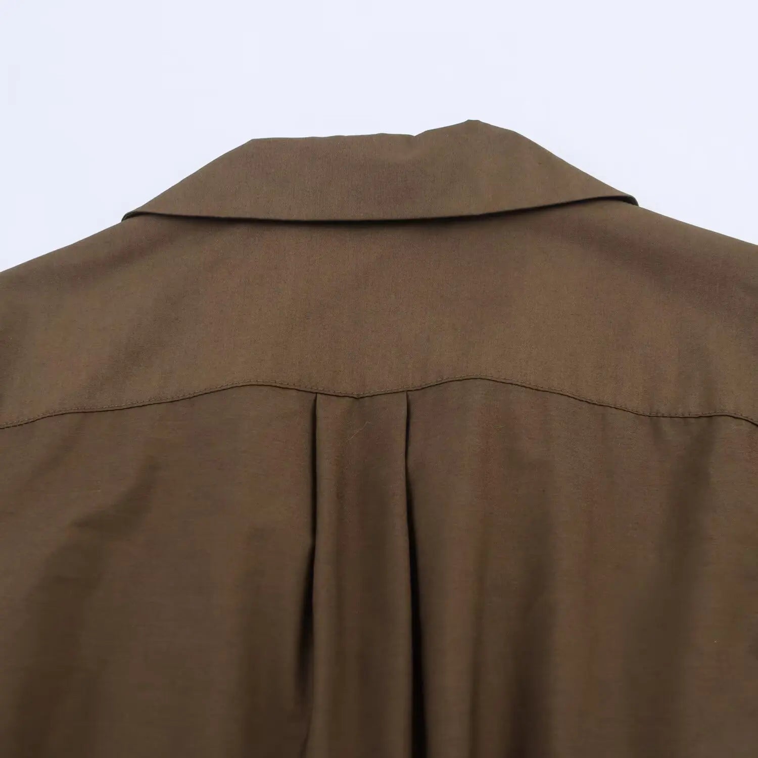 Elegantes Hemdkleid mit Reverskragen, Gürtel, langen Ärmeln, Einreiher, Herbst, Maxi