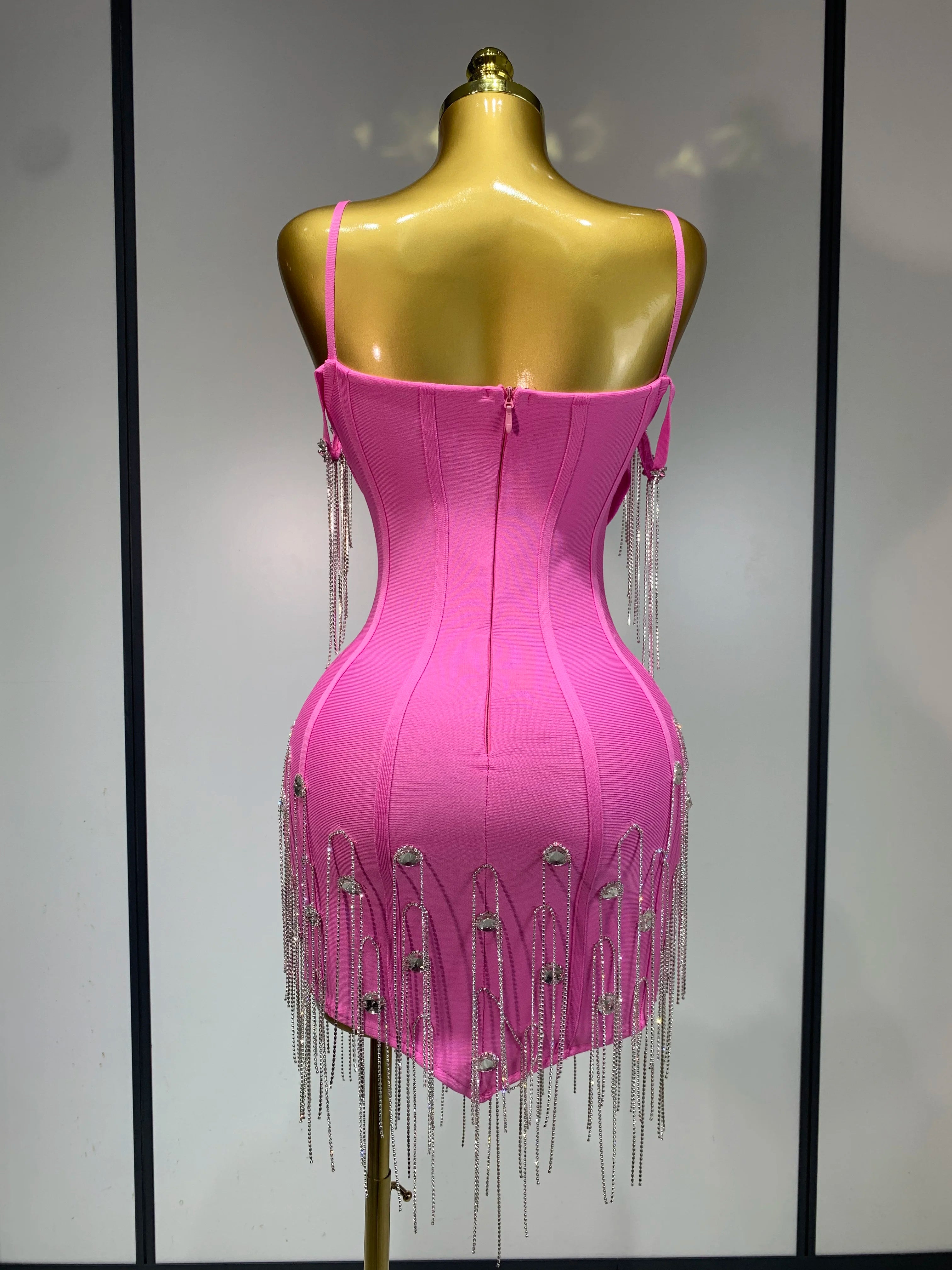 Sexy Backless Spaghetti Strap Bodycon Dress Elegant Prom, Club & Party Dress