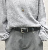 Western Women's Genuine Leather Belt – Classic Metal Pin Buckle Waistband
