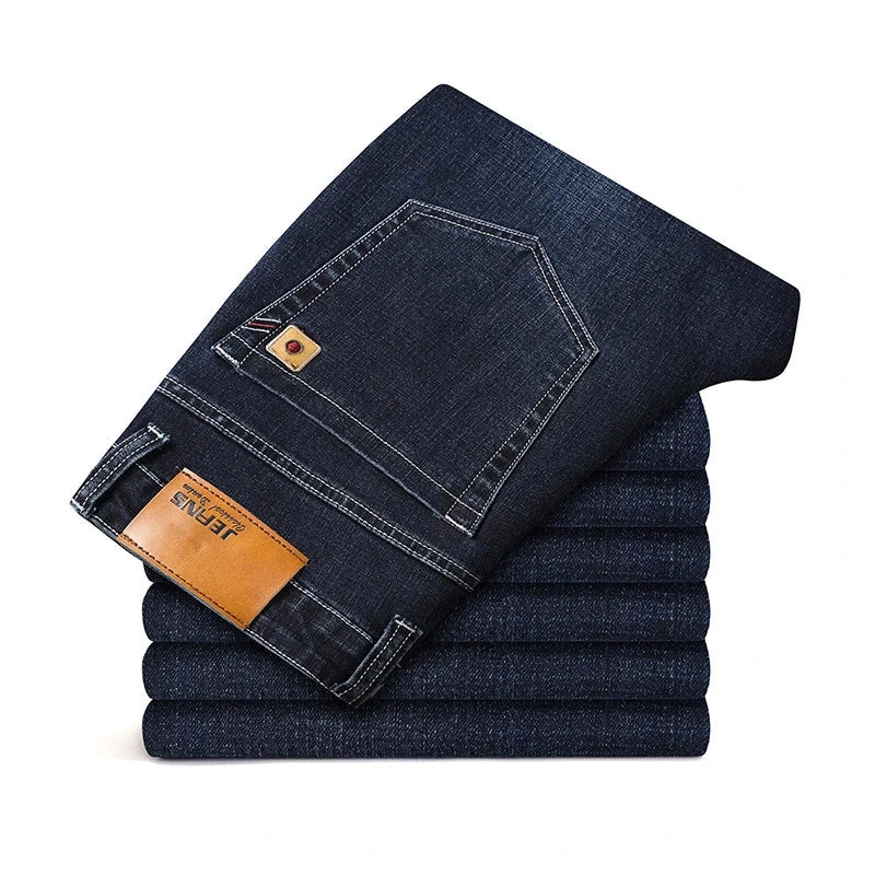 Men’s Classic Cotton Denim Overalls – Straight Leg Jeans