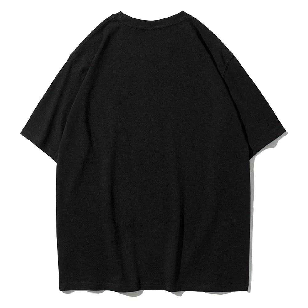 Damen Oversized-Top aus Premium-Baumwolle mit lebhaftem Graffiti-Porträt-Print