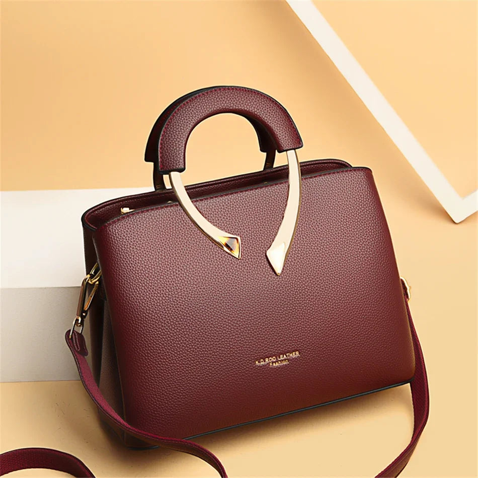 The Urban-Essence Tote Luxury PU Leather Handbag