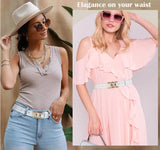 Women's Thin Leather Decorative Belt – New Style Waistband for Dresses & Suits