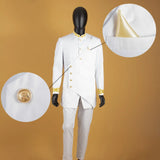 African Slim Fit Men Double Breasted Embroidery Blazer & Matching Pants Set
