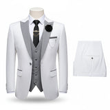 Herren 3-teiliger High-End-Anzug – Casual Business & formeller Gesellschaftsanzug