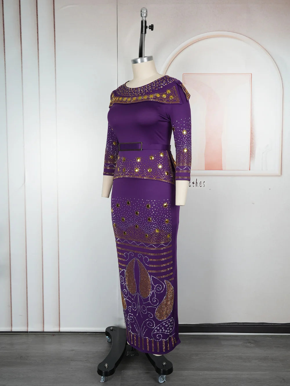 Luxury Diamond African Party Dress for Women – Elegant Turkey Muslim Wedding Evening Gown