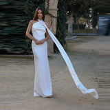 Sexy Satinband Neckholder Partykleid – Elegantes rückenfreies Abendkleid für Damen