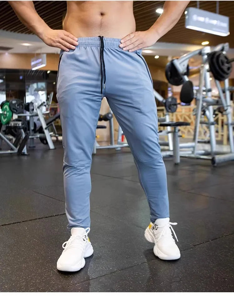 Herren Spandex Laufhose | Atmungsaktive, schnelltrocknende Gym Jogginghose