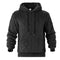 Men's High-Street Jacquard Hoodie – Double-Sided Velvet Thermal Pullover