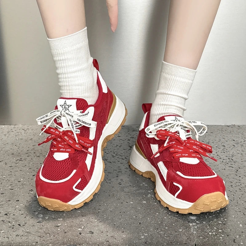 Damen Segeltuch Moral-Trainingsschuhe – Retro flache Sneaker