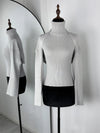 2-Piece Knitted Set for Women – Turtleneck Sleeveless Vest & Long Sleeve Bolero Shawl