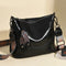 Vintage Oil Wax Leather Crossbody Bag | Large Capacity Hobo Shoulder Purse