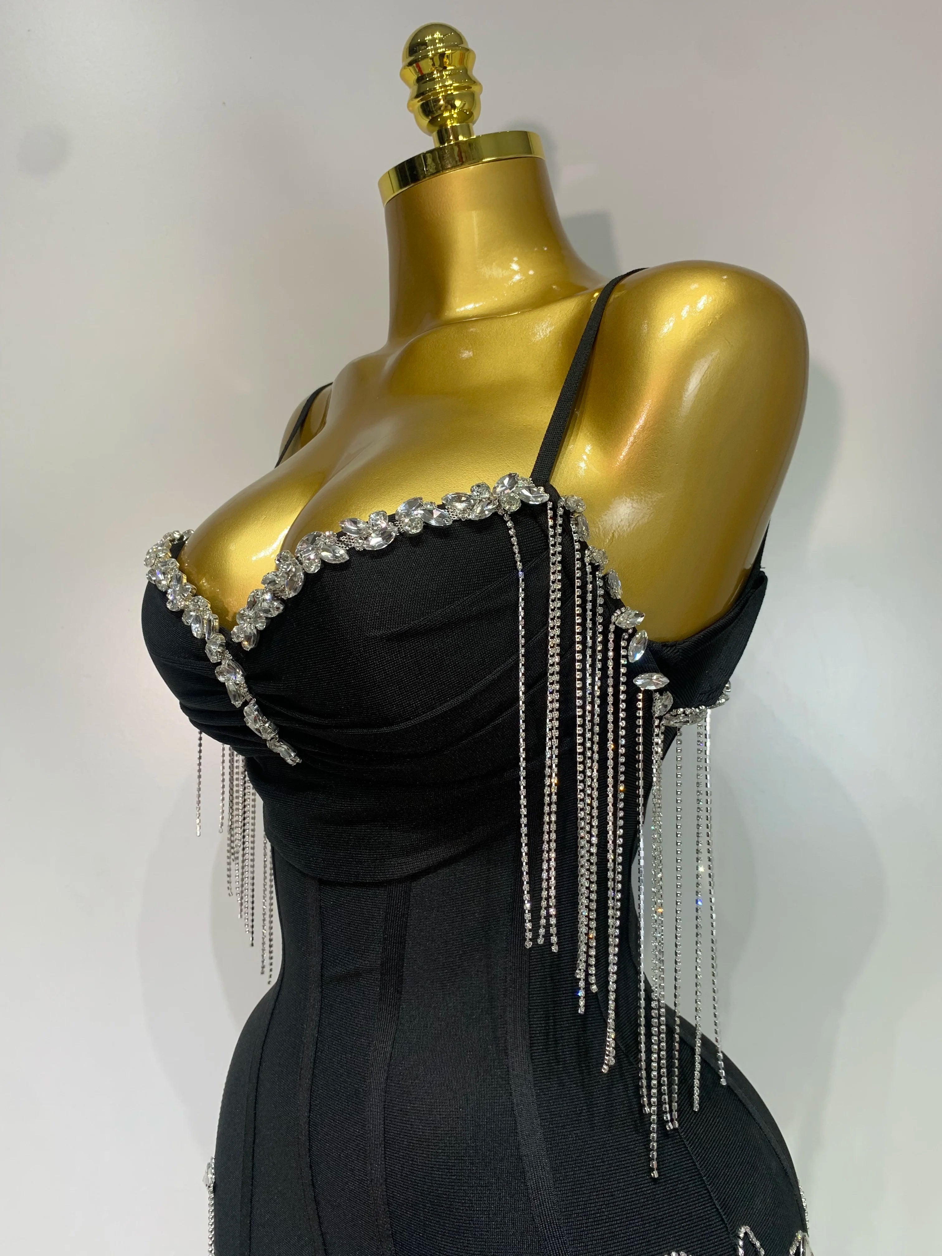 Sexy Backless Spaghetti Strap Bodycon Dress Elegant Prom, Club & Party Dress