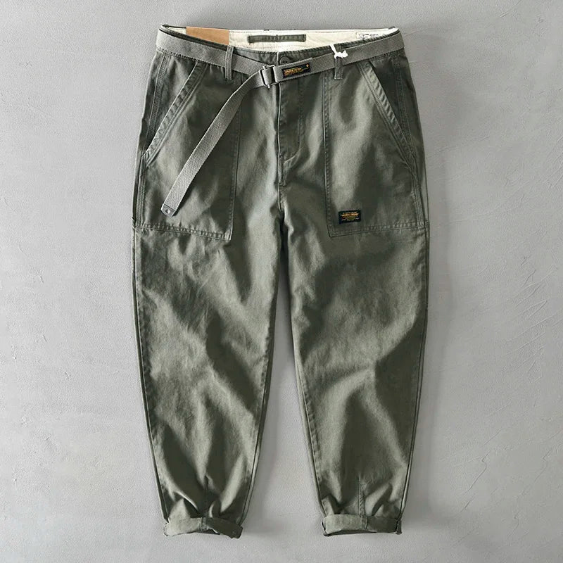 Men's Casual Cotton Cargo Pants | Fashion Loose Big Pocket Trousers