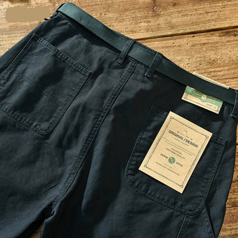 Men's Casual Cotton Cargo Pants | Fashion Loose Big Pocket Trousers