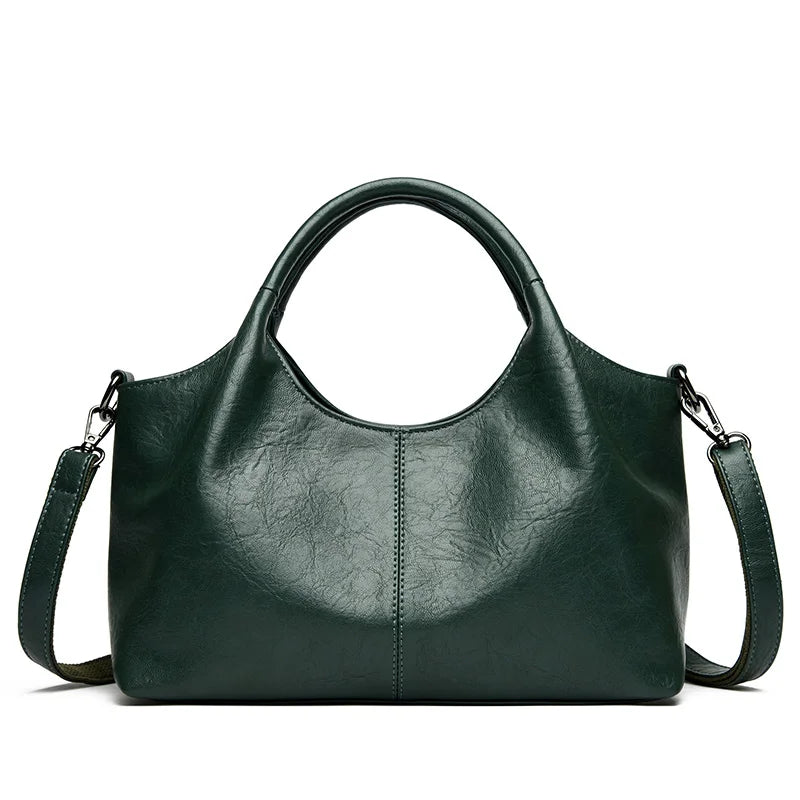 Premium-Handtasche aus weichem PU-Leder | Umhängetasche für Damen mittleren Alters