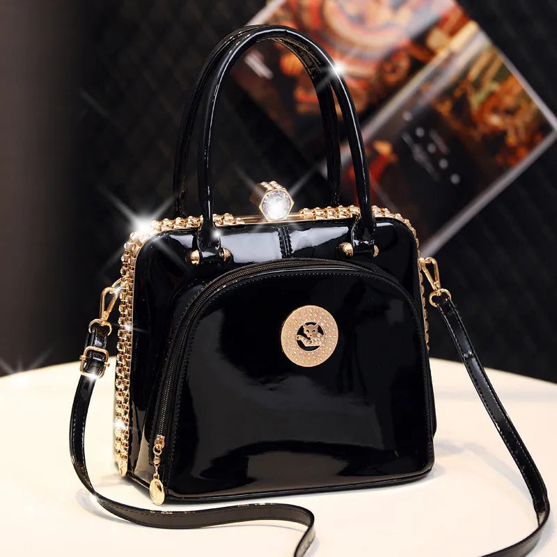 Luxus Kristall Diamant Handtasche | Echtes Leder Kleine Abend Messenger Bag