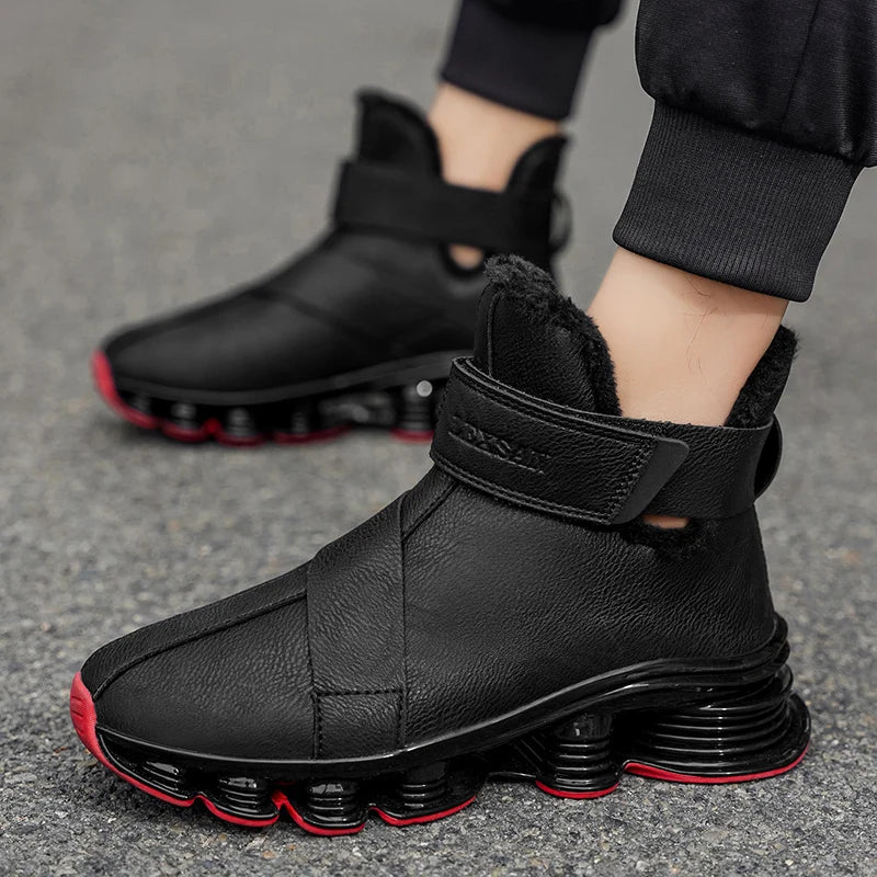 Der „Arctic-Core“ Winter-Trainer | Wasserdichter Luxus-Herrenstiefel | Plüschgefütterter warmer Sneaker