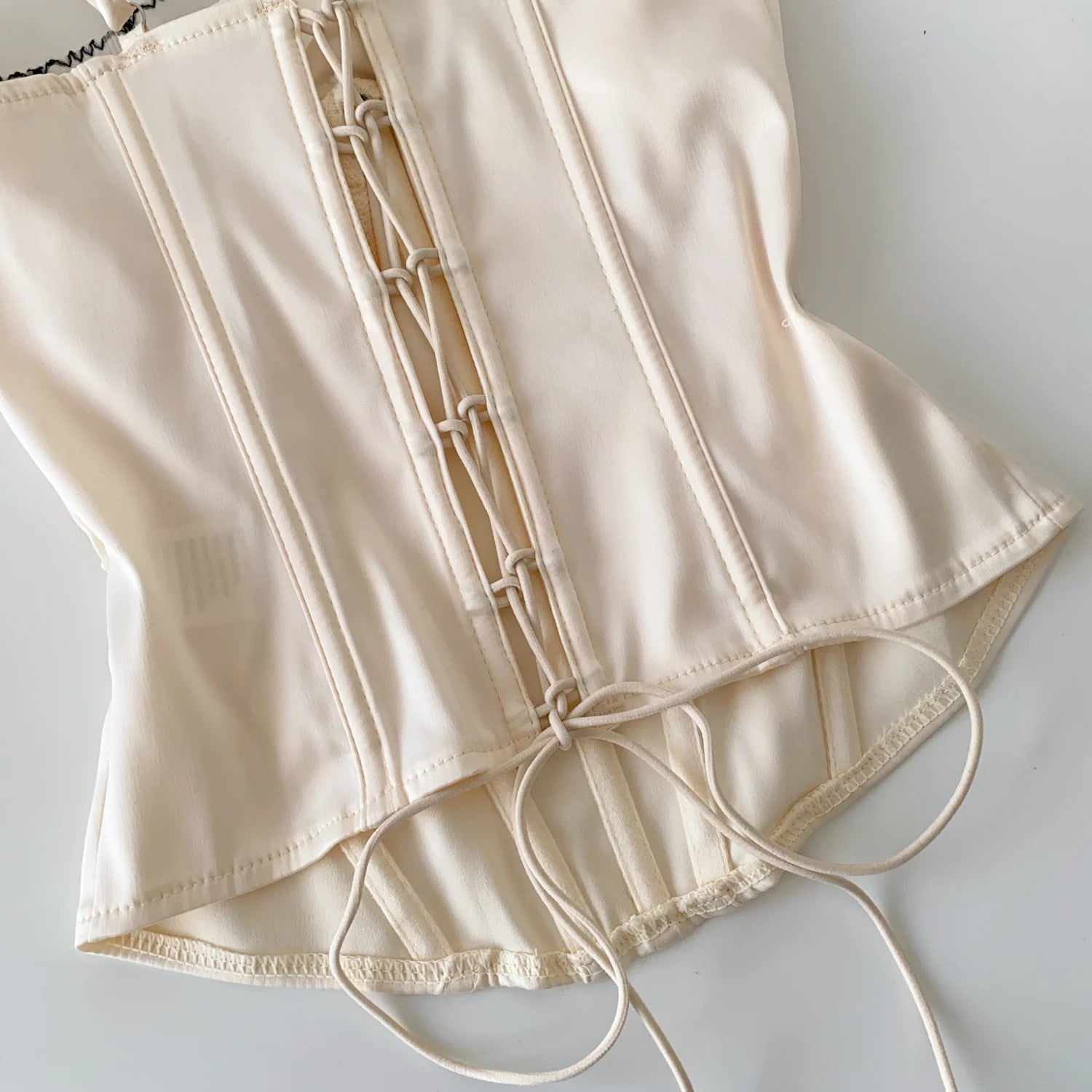 Das "Summer Muse" Spitzen-Rüschen-Camisole | Hot Girl Ästhetik Korsett-Oberteil