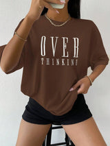 The Overthinking Tee: Women’s Vintage-Inspired Cotton Top
