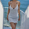 Women’s Backless Halter Crochet Dress – Sexy Knit Cutout Mini & Long Bodycon Dress