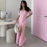 Mode-Cardigan langes Strickkleid für Damen | Eleganter Sommer-Strickmaxi