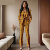 Das „Legacy“ Executive Set: Lebhafter 3-teiliger Anzug aus Ankara | Einreihiger Blazer, passende Weste & hoch geschnittene Hose