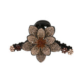 Die Haarspange „Glimmer Bloom“ – Atemberaubende florale Strass-Klammer