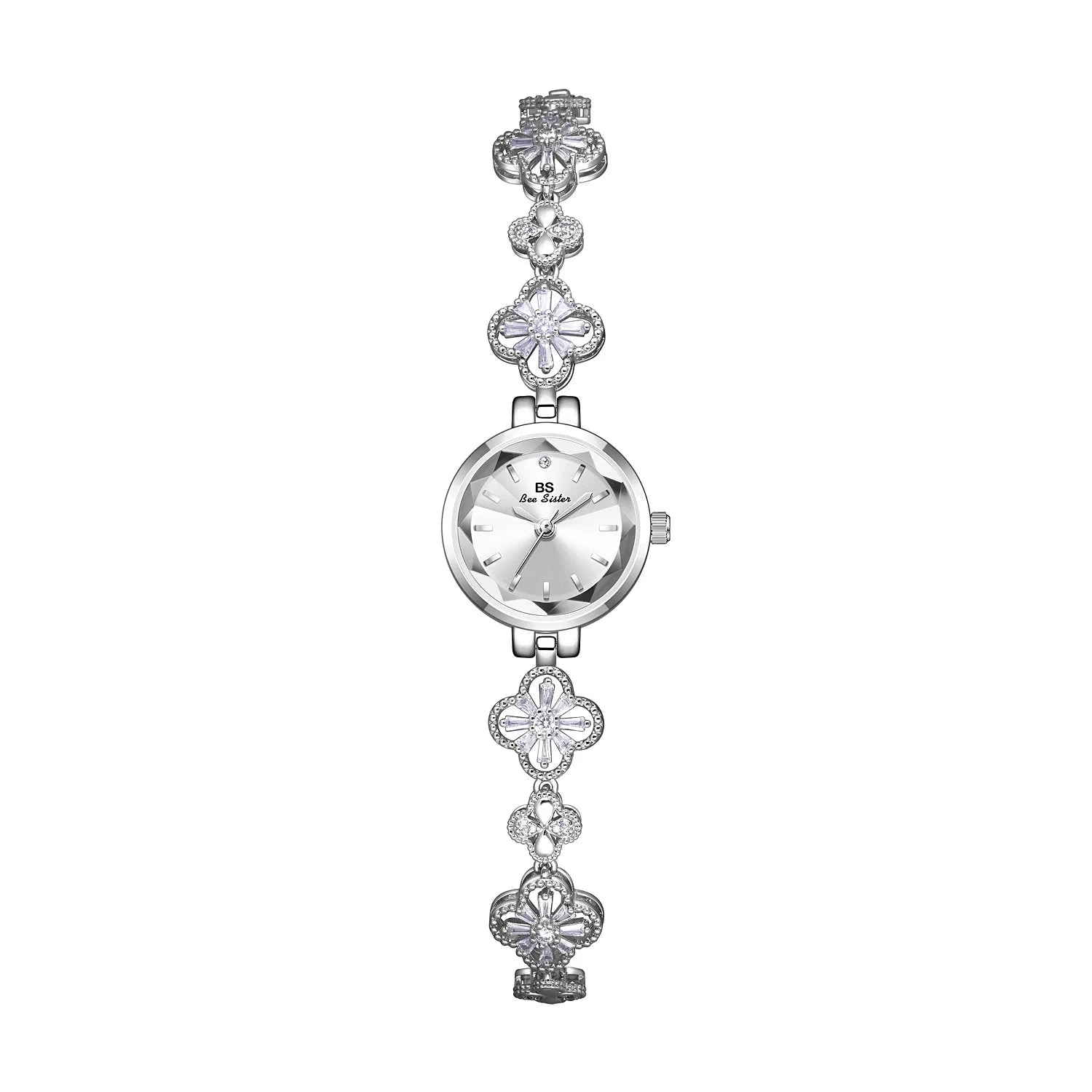 Women’s Elegant Gold Silver Bracelet Watch – Small Quartz Wristwatch for Ladies