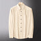 Men's Corduroy Long Sleeve Shirt – Autumn Winter Solid Color Casual Top