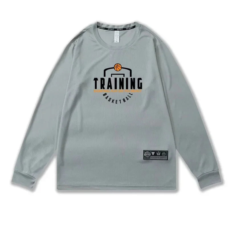 Men’s Full-Sleeve Training Jersey | Breathable Quick-Dry Basketball Shooting Shirt