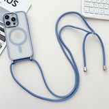 MagSafe Crossbody Lanyard Clear Case for iPhone 17 Air 16 15 14 13 Pro Max