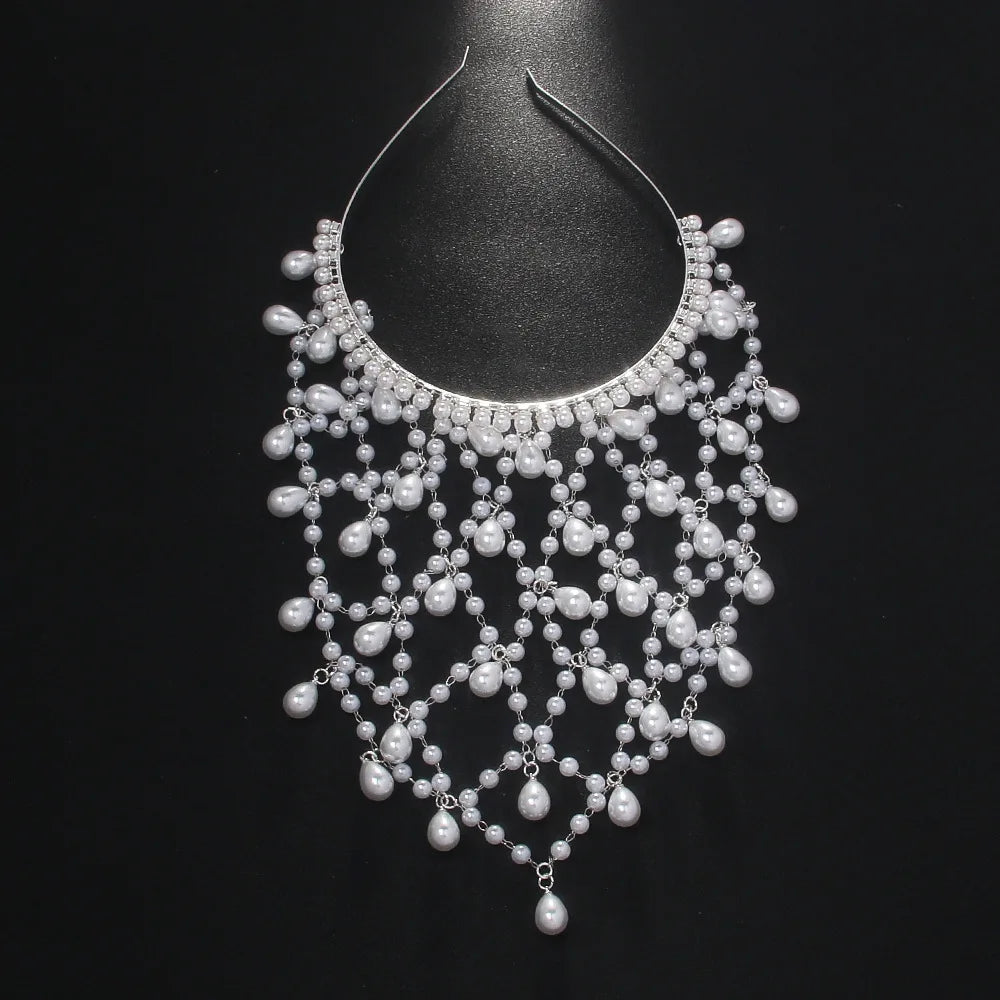 Bohemian Grid Hollowed Pendant Headdress for Women