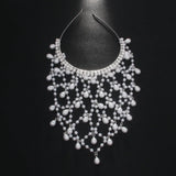 Bohemian Grid Hollowed Pendant Headdress for Women