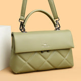 The Seoul-Chic Silhouette Luxury Soft Leather Handbag