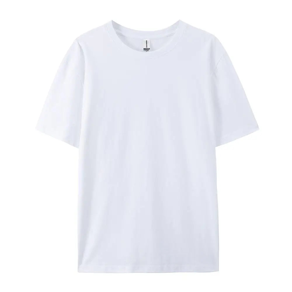 Damen Essential Solid T-Shirt: Relaxed Fit Premium-Baumwoll-Kurzarm-Oberteil