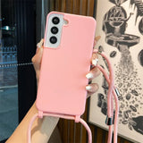 Crossbody Lanyard Soft Case for Samsung Galaxy S26 S25 S24 Ultra S23 FE