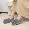 Women’s Genuine Leather Tassel Loafers – Retro Mary Jane Ballet Flats