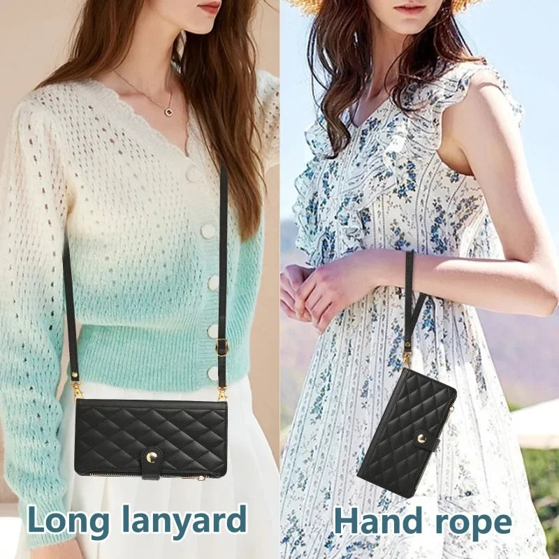 Crossbody Wallet Case for Samsung Galaxy S26 S25 S24 S23 Ultra S22 S21
