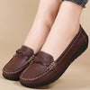 Women's Soft Leather Loafers – Lightweight Flexible Casual Slip-On Flat Shoes