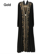 Black Muslim Abaya for Women | Sequin Beaded Kaftan and Elegant Splice Maxi Dress